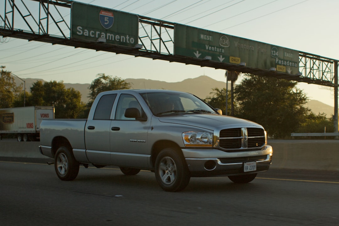 Up N Go long-distance moving truck en route