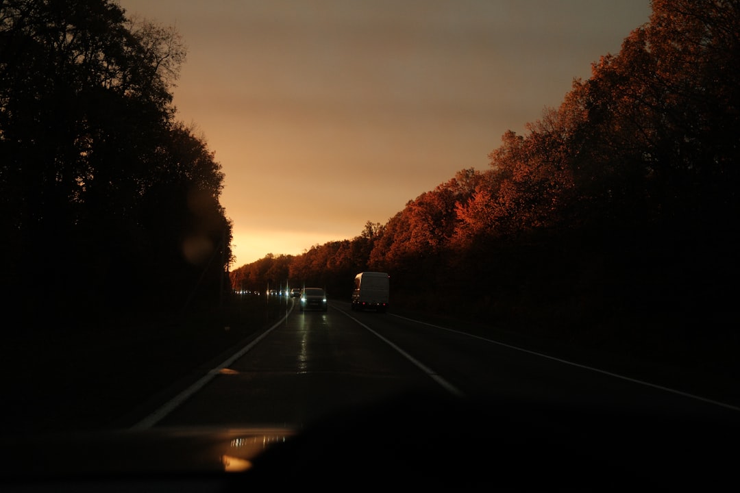 Up N Go long-distance moving truck en route